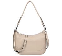 Womens Real Leather Handbag Hobo Style Shoulder Bag Daphne (Taupe)