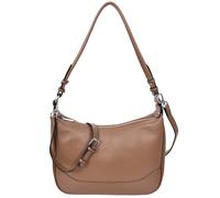 Womens Real Leather Handbag Hobo Style Shoulder Bag Daphne (Brown)