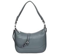 Womens Real Leather Handbag Hobo Style Shoulder Bag Daphne (Teal)