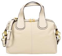 Womens Real Leather Handbag Small Cross Body Shoulder Bag Dahlia (Off White)