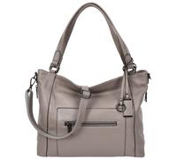 Womens Real Leather Handbag Tote Shoulder Bag Evelyn Black House of Leather Grey Large