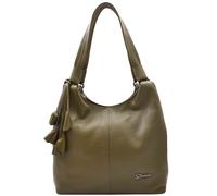 Womens Real Leather Shoulder Bag Large Size Handbag Kimberly Grey House of Leather Olive Large