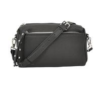 Women's Real Leather Small Shoulder Crossbody Bag Zip Pocket Casual Everyday Use Zeno Black