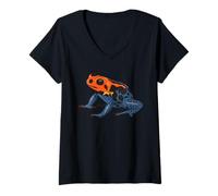 Women's Realistic Mimic Poison Frog V-Neck T-Shirt