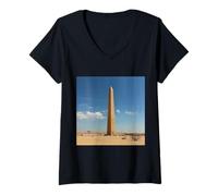 Womens Really Like Obelisks - Obelisk Monument V-Neck T-Shirt