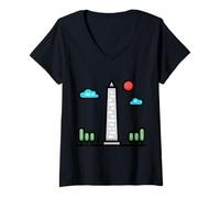 Womens Really Like Obelisks - Obelisk Monument V-Neck T-Shirt