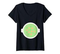 Womens Really Like Palak Paneer Spinach Curry India Cuisine Dish V-Neck T-Shirt