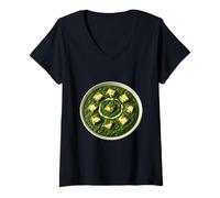 Womens Really Like Palak Paneer Spinach Curry India Cuisine Dish V-Neck T-Shirt