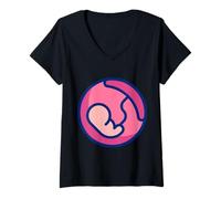 Women's Really Like Placentas Fun Placenta Childbirth Midwife V-Neck T-Shirt
