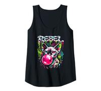 Womens Rebel cat Sphynx Tank Top