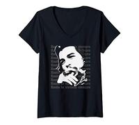 Womens Rebel Cuban Guerrilla Revolution Vintage Che Guevara V-Neck T-Shirt
