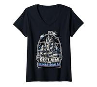 Women's Reclaim The Lunar Realm EST. 2028 V-Neck T-Shirt