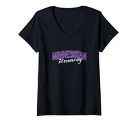 Women's Recovering Minnesotan Funny Minnesota Pride Expat V-Neck T-Shirt