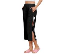 Womens Recovery Pants Post Surgery Easy On Off Adaptive Side Snap Trouser for Abdominal Hip Replacement Elderly Mobility Breathable Pull Up Lounge Wear Side Zip Replacement Mobility Care Clothing