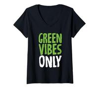 Womens Recycle Protect Environment Nature Lover V-Neck T-Shirt