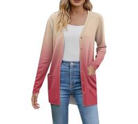 Womens Red Cardigans Women’S Fall Fashion Cardigan Lightweight Soft Knit For Women Long Sleeve Open Front Coat With Pockets Three Quarter Tops White Fleece Jacket Bow Blue Shirts Ladies Short