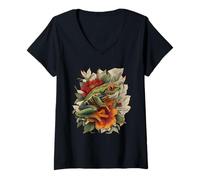 Women's Red Eyed Tree Frog Rainforest Amphibian Green Body Tree Frog V-Neck T-Shirt