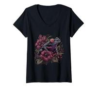 Womens Red Eyed Tree Frog Rainforest Amphibian Green Body Tree Frog V-Neck T-Shirt