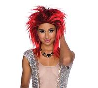 Womens Red Foxy Rocker Wig (Pack of 1) - Perfect Accessory for Halloween, Music Festivals, Costume Parties, 1980s Themed Events, & Cosplay Halloween