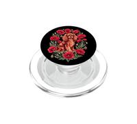 Womens Red Poppies Ruby Cavalier King Charles Spaniel Lover PopSockets PopGrip for MagSafe