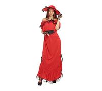 Women's Red Scarlet O'Hara Costume Set - Perfect for Parties, World & Culture, World Book Day, Events, & More Halloween Halloween