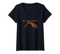 Women's Red-Tailed Hawk V-Neck T-Shirt