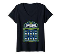 Women's Rediscover Lost Knowledge Library V-Neck T-Shirt