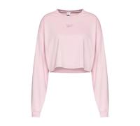 Womens Reebok CL Wide Crop Sweatshirt Pink M