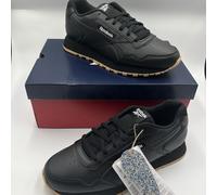 Women's Reebok Glide Leather Trainers Size 6 BNIB Black Sneakers Running
