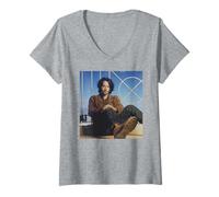 Womens Reeves Keanu Point Break Actor In LA By Michael Grecco V-Neck T-Shirt