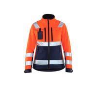 Women's reflective waterproof jacket Blaklader Orange M