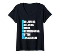 Womens Reform Reclaiming Englands Future Farage V-Neck T-Shirt