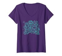 Womens Regal Beagle Pub Retro Three's Company - Officially Licensed V-Neck T-Shirt