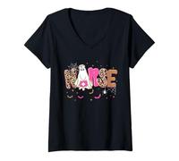 Womens Registered Nurse Ghost Halloween Night Shift Nursing Student V-Neck T-Shirt