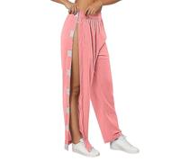 Women's Rehabilitation Trousers for Side Opening Plain High Waist Casual Pants Patient Trousers After Surgery Adaptable Clothing Training Pants Post-Operative Sports Pant