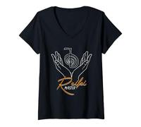 Women's Reiki Master Healer Spiritual Energy Chakra Meditation V-Neck T-Shirt