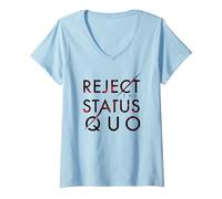 Women's Reject The Status Quo V-Neck T-Shirt