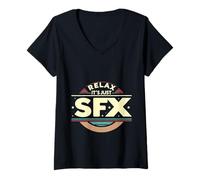 Womens Relax It's Just SFX Makeup Artist Work Movie Film - V-Neck T-Shirt