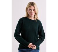 Womens Relaxed Crew Jumper Bottle Green XL