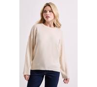 Womens Relaxed Crew Jumper Ecru XL