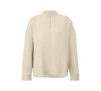 Womens Relaxed Fit Viscose Blend Blouse with Round Neck s.Oliver Beige 46