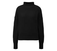 Women's Relaxed Turtle Neck Knit Pullover QS Noir XS