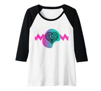Womens Religious Youth Design for Women with a HEART Raglan Baseball Tee