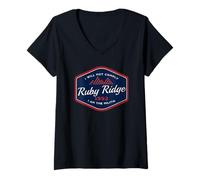 Women's Remember Ruby Ridge 1992 - I Will Not Comply. V-Neck T-Shirt