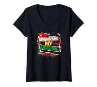 Women's Remembering My ancestors African Pride V-Neck T-Shirt