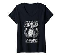 Women's Remembrance is the Promise we Keep Vintage V-Neck T-Shirt