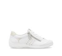 Remonte R3404 Leather lace up Casual Shoes (White, UK Footwear Size System, Adult, Women, Numeric, Medium, 4)