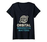 Women's Remote Sensing Scientist Remote Sensing Researcher Earth V-Neck T-Shirt