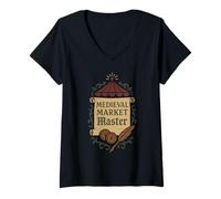 Womens Ren Faire Vendor Renaissance Merchant Fantasy Fair Crew V-Neck T-Shirt
