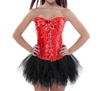 Womens Renaissance Dress Halloween Gothic Vintage Sleeveless Lace-Up Irish Costume Medieval Knee Length Midi Dresses Vampire Ladies Lolita Pirate Outfit Ball Gowns Dress, RD1, XXL